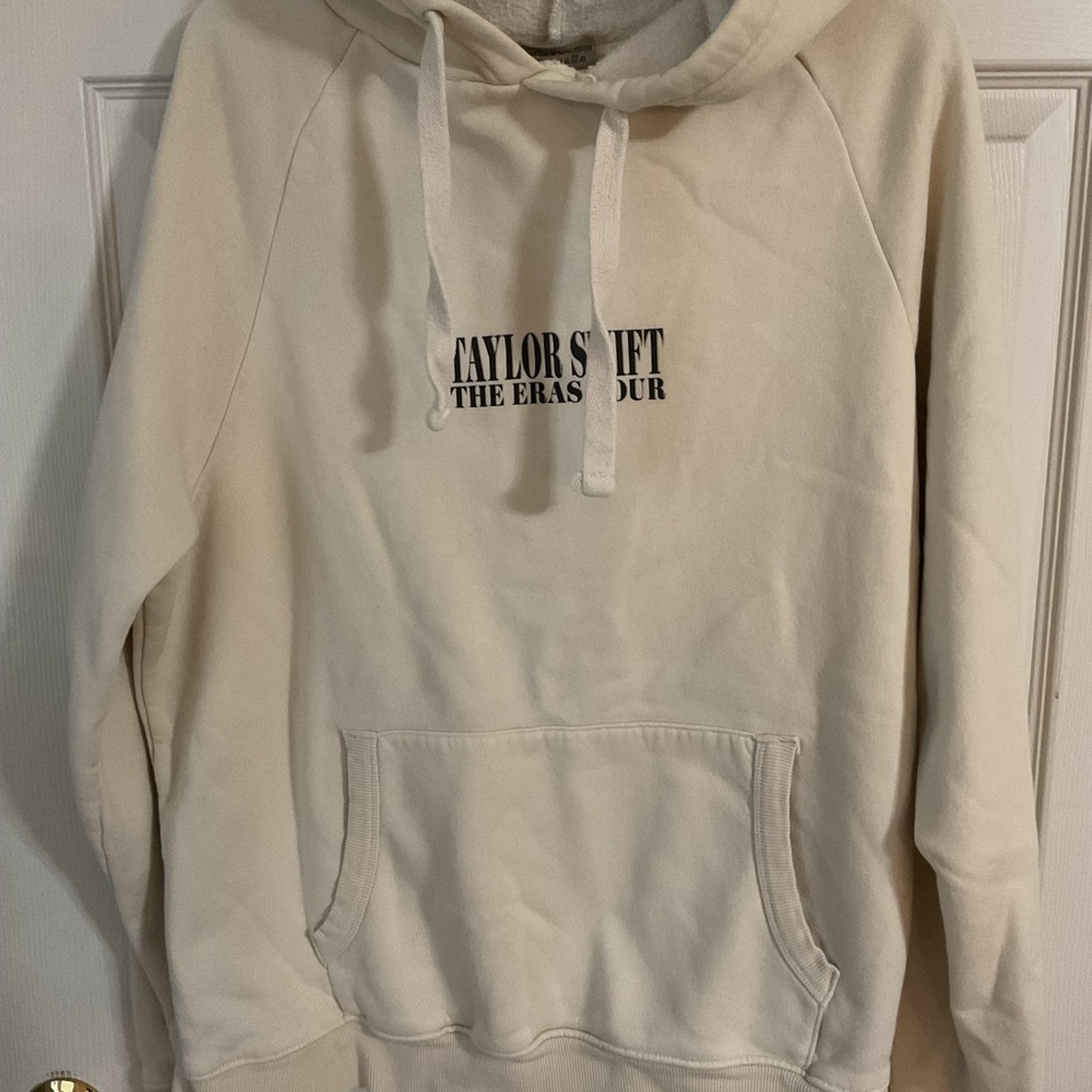 Taylor Swift Cream Hoodie - The Eras Tour 2023 Official Merchandise M Medium